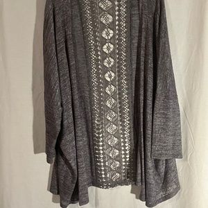 Gray cardigan/kimono
